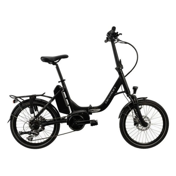 Qivelo Devron Fold – Zwart – Elektrische Vouwfiets 324Wh - AE-trading