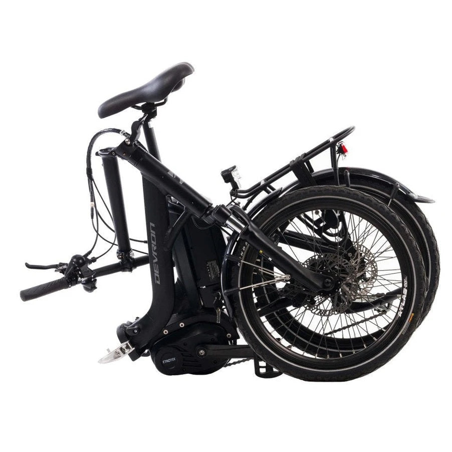 Qivelo Devron Fold – Zwart – Elektrische Vouwfiets 417Wh - AE-trading