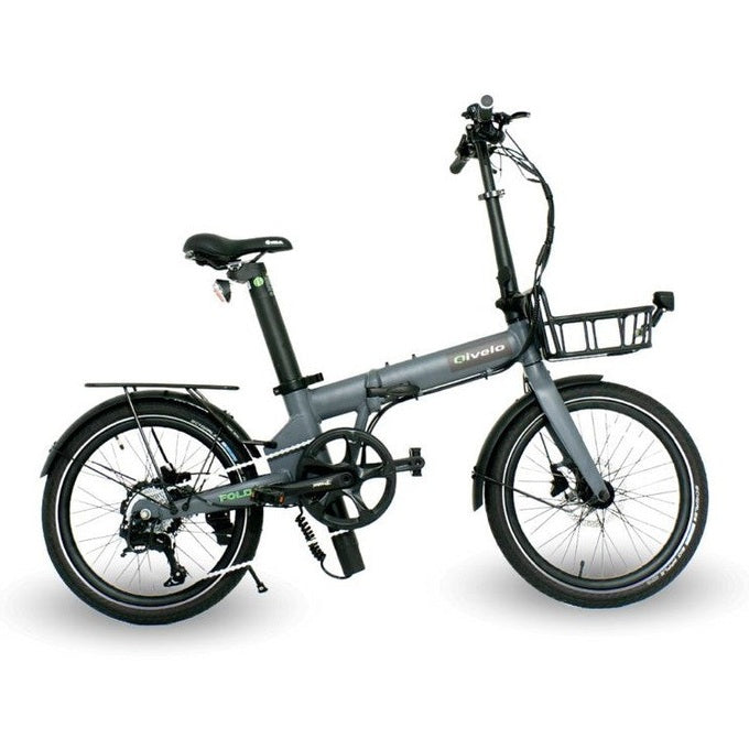 Qivelo Foldflex – Mat Grijs – 540Wh – Elektrische Vouwfiets - AE-trading