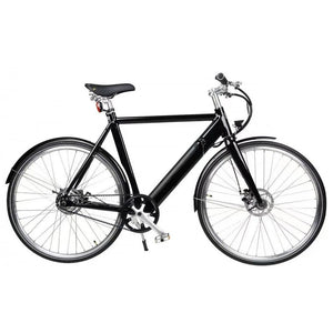 Qivelo Retro – Zwart – Elektrische Fiets – Lichtgewicht 15kg – 504Wh intube accu – Riemaandrijving - AE-trading