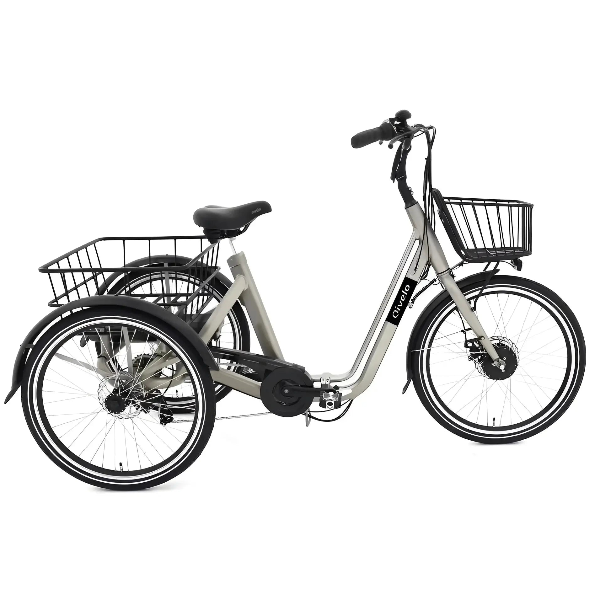 Qivelo Senior Fold – Inklapbare Elektrische Driewieler - Mat Grijs - AE-trading