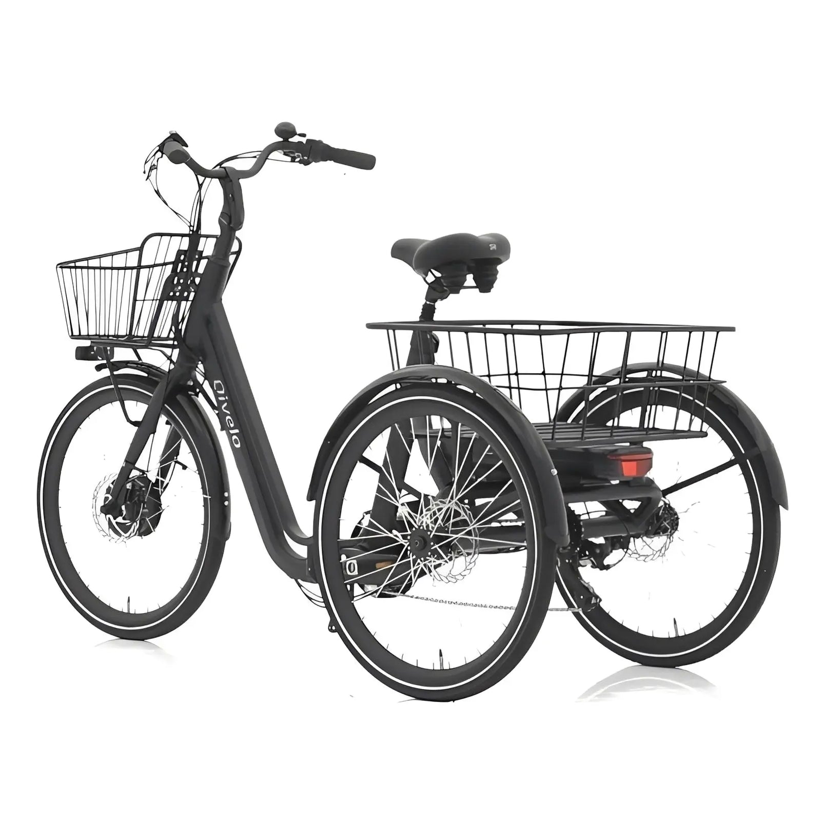Qivelo Senior Fold – Inklapbare Elektrische Driewieler - Mat Zwart - AE-trading