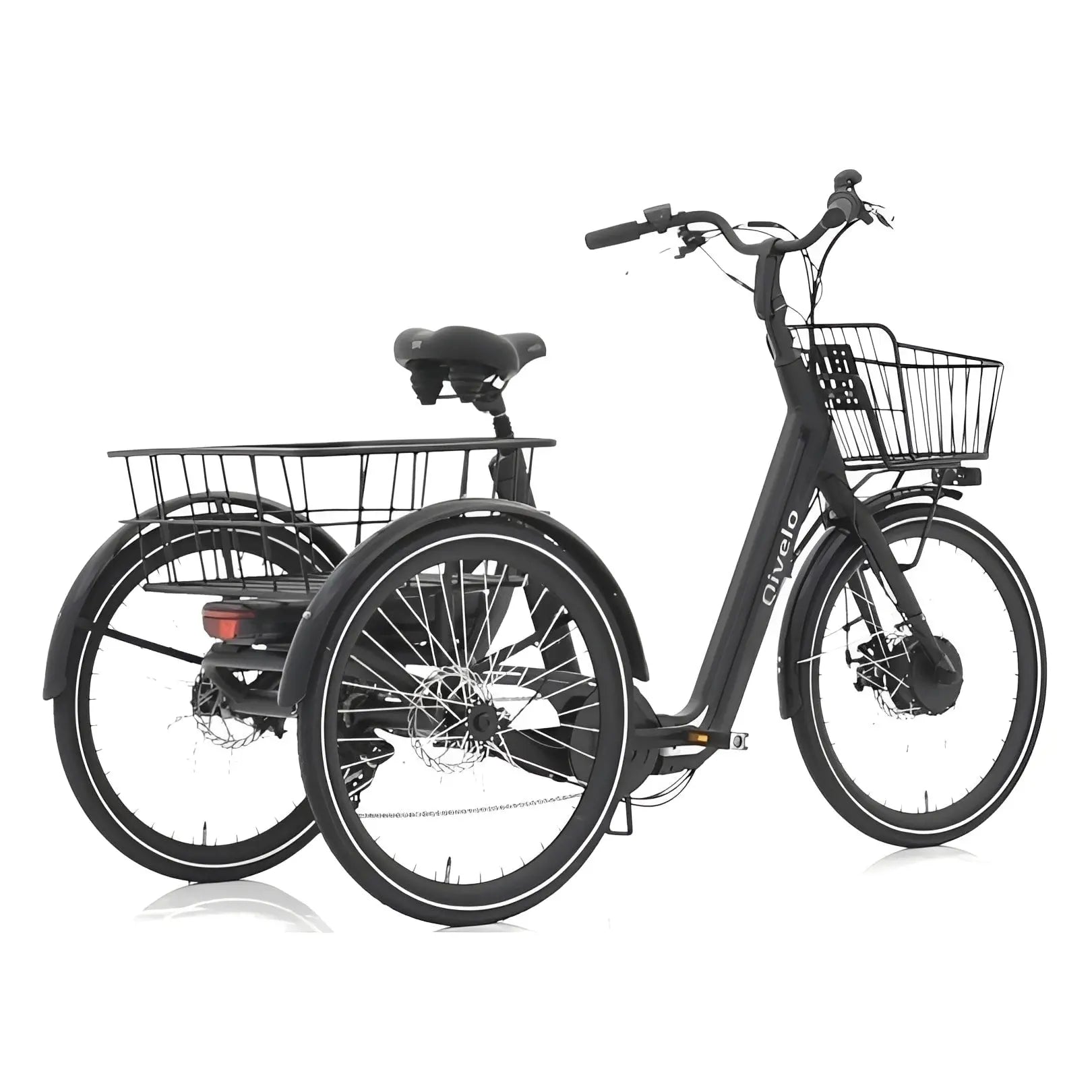 Qivelo Senior Fold – Inklapbare Elektrische Driewieler - Mat Zwart - AE-trading