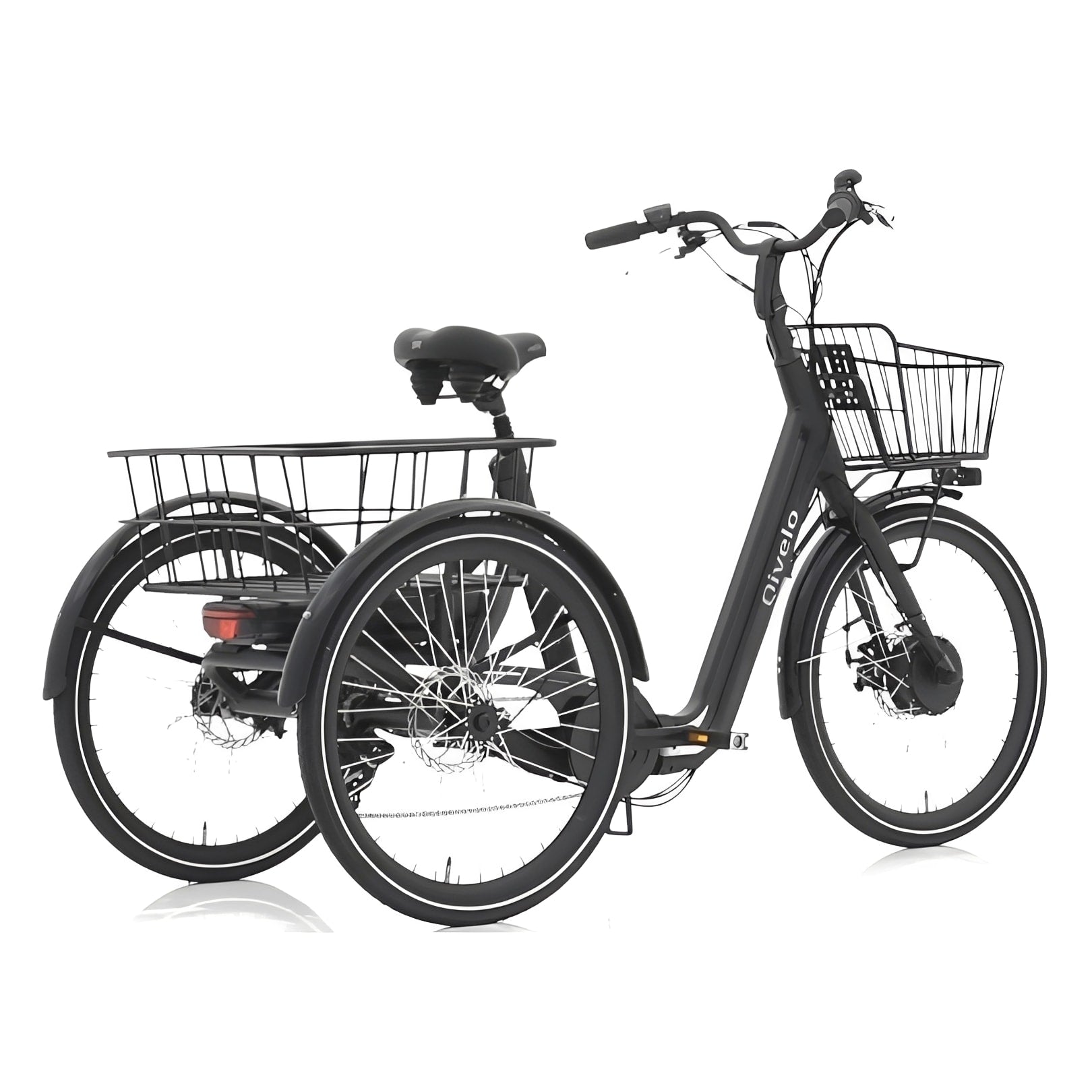 Qivelo Senior Fold – Mat Zwart – 468Wh – Inklapbare Elektrische Driewieler - AE-trading