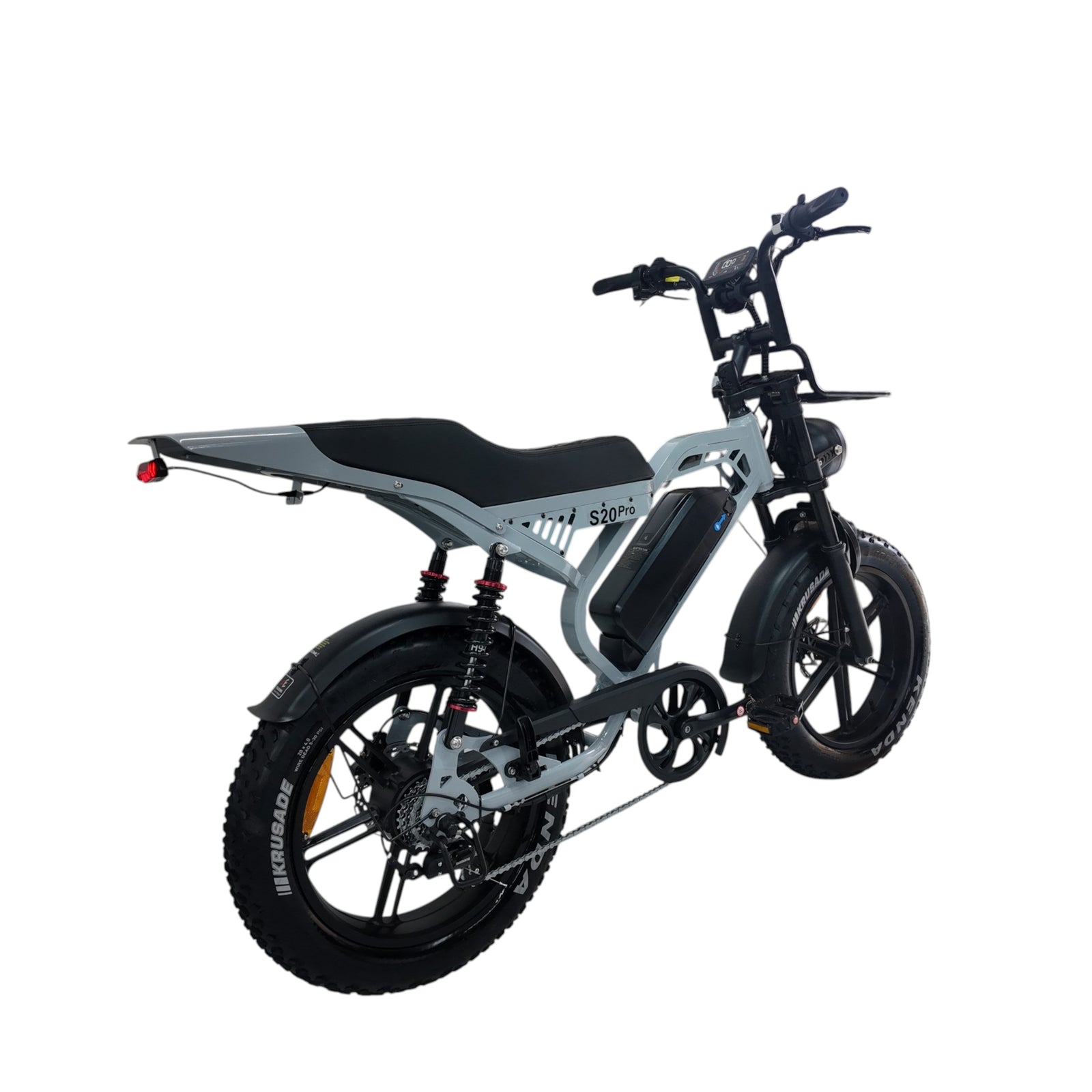 QmWheel S20 Pro Fatbike - Nardo Grijs - Inclusief Accessoires - AE-trading