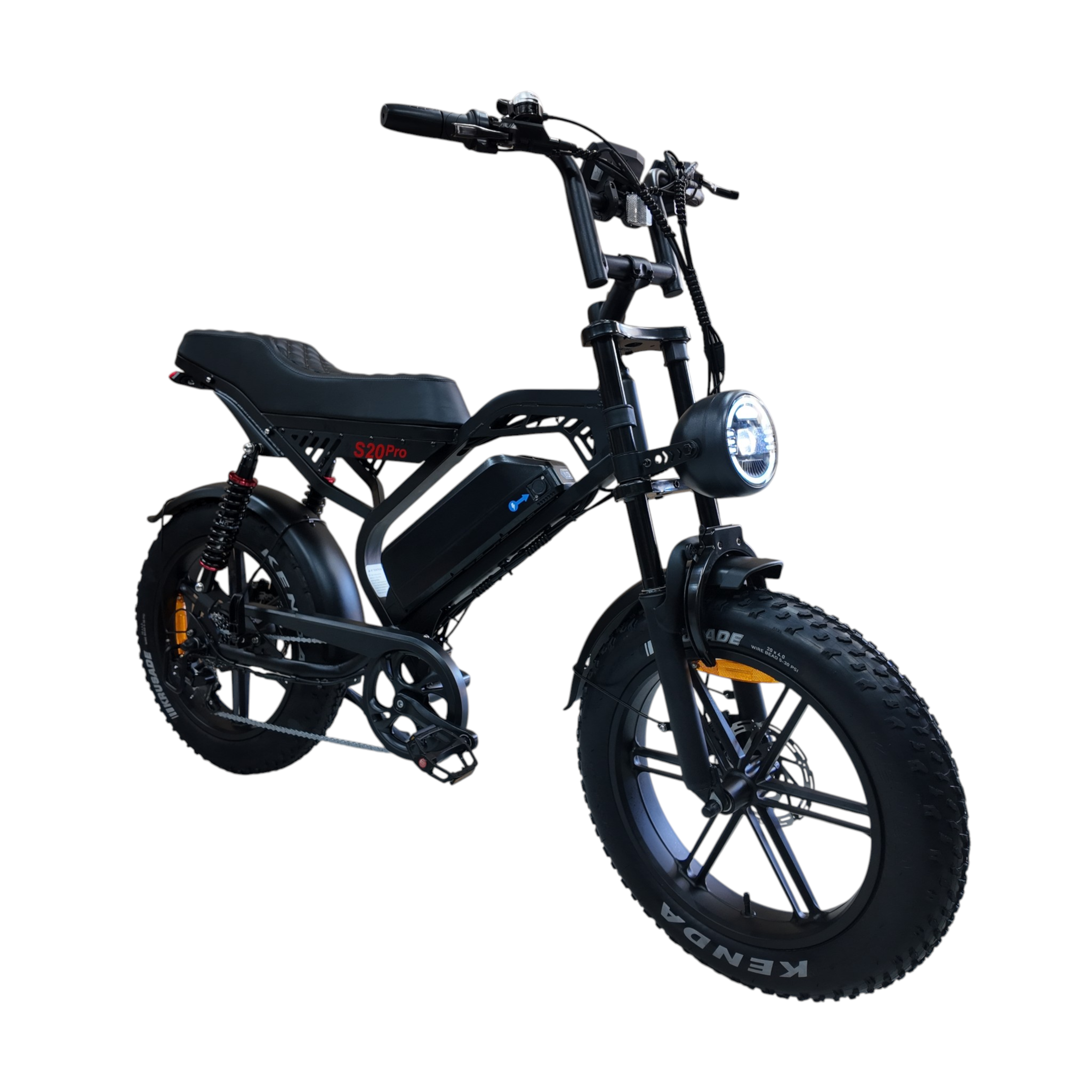 QmWheel S20 Pro – Fatbike – Zwart – Hydraulische Remmen - AE-trading