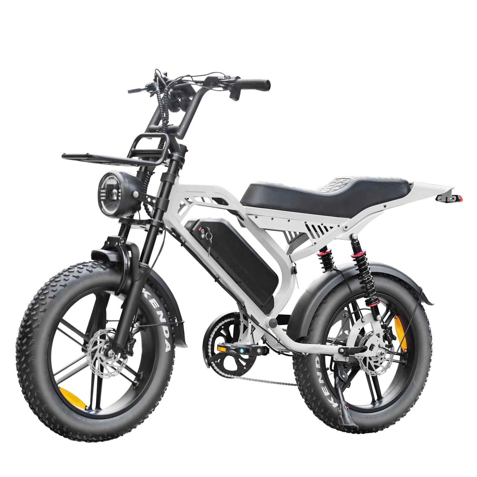 QmWheel S20 Pro Fatbike - Nardo Grijs - Inclusief Accessoires - AE-trading