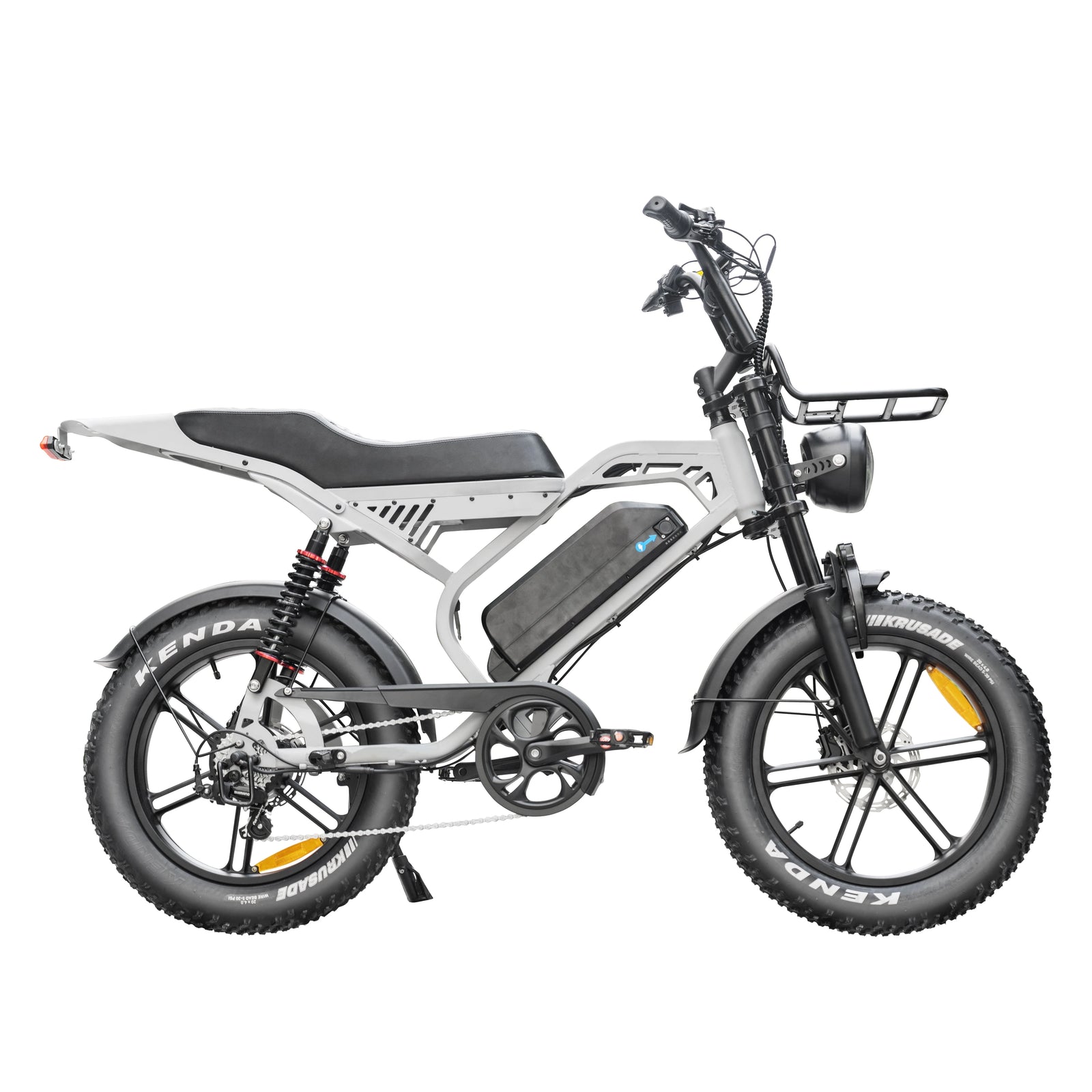 QmWheel S20 Pro Fatbike - Nardo Grijs - Inclusief Accessoires - AE-trading