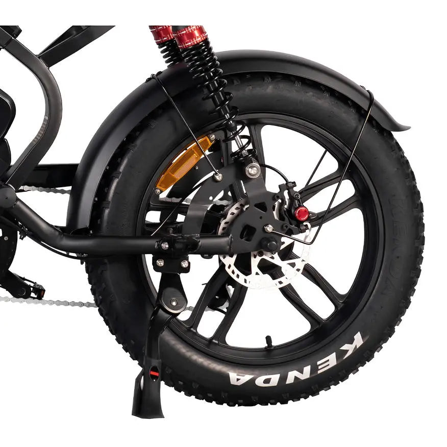 QmWheel S20 Pro Fatbike – Zwart – Inclusief Accessoires - AE-trading