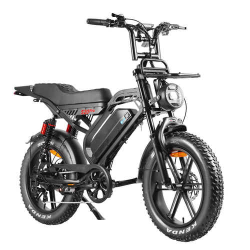 QmWheel S20 Pro Fatbike – Zwart – Inclusief Accessoires - AE-trading