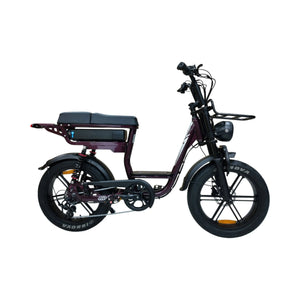 QmWheel V20 Comfort Fatbike – Paars – 2026 - AE-trading
