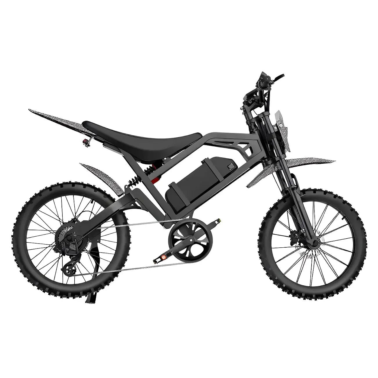 QmWheel V20 Cross Fatbike - Zwart - Skinnybike - AE-trading