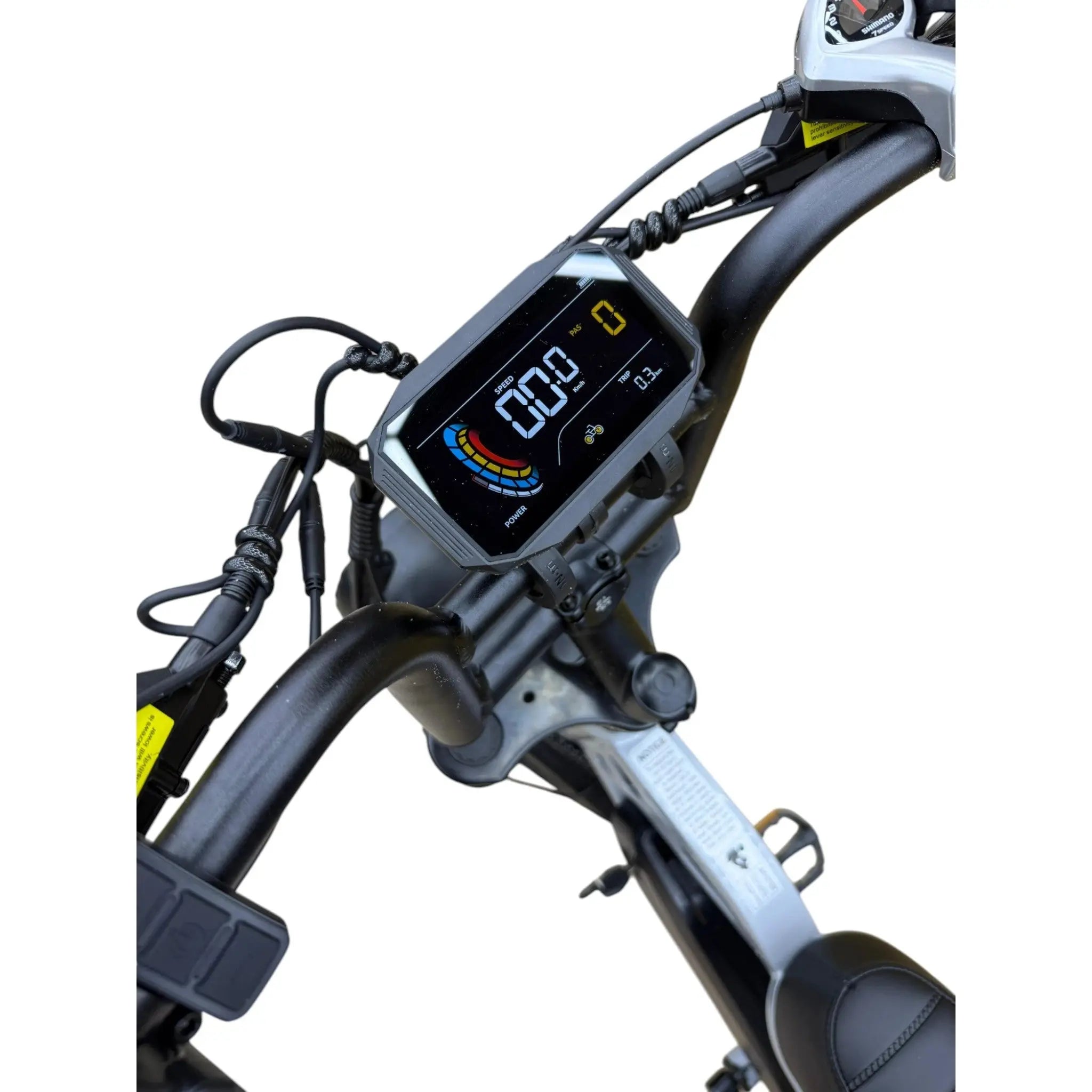 QmWheel V20 Mini Fatbike - Kinderfatbike - Grijs - 16x4 inch - 150 kg Draagvermogen - Accu 36V (13Ah) - 250W Motor - Shimano 7 Versnellingen - Hydraulische Schijfremmen - AE-trading