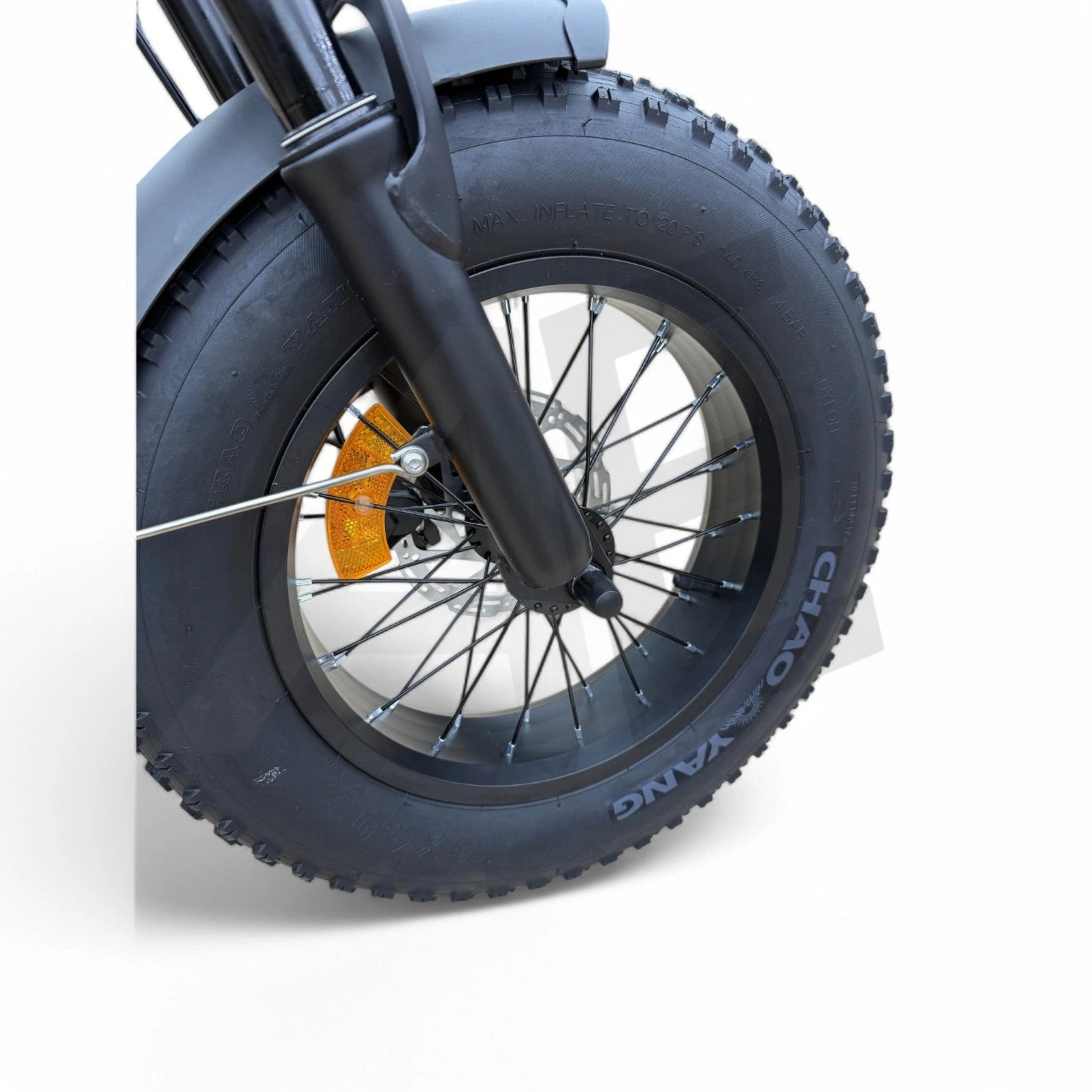 QmWheel V20 Mini Fatbike Kinderfatbike met Hydraulische Remmen - Zwart