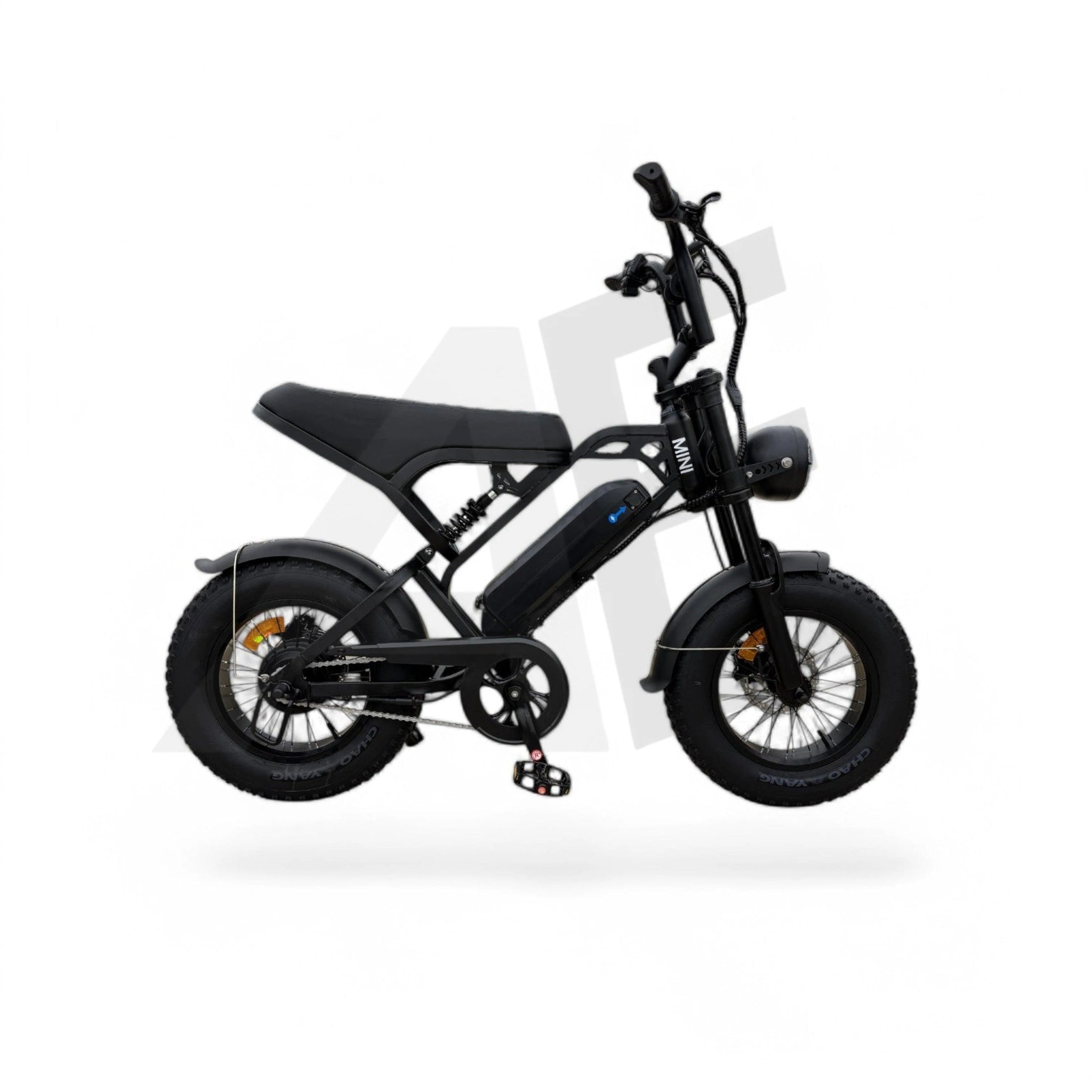 QmWheel V20 Mini Fatbike Kinderfatbike met Hydraulische Remmen - Zwart