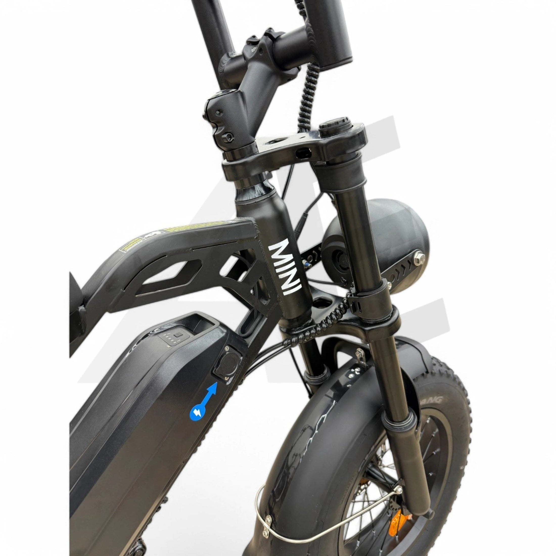 QmWheel V20 Mini Fatbike Kinderfatbike met Hydraulische Remmen - Zwart