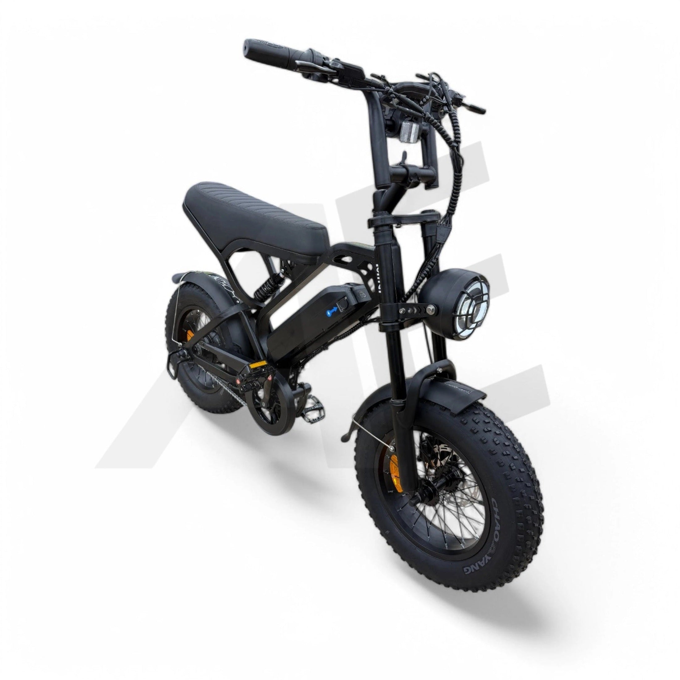 QmWheel V20 Mini Fatbike Kinderfatbike met Hydraulische Remmen - Zwart