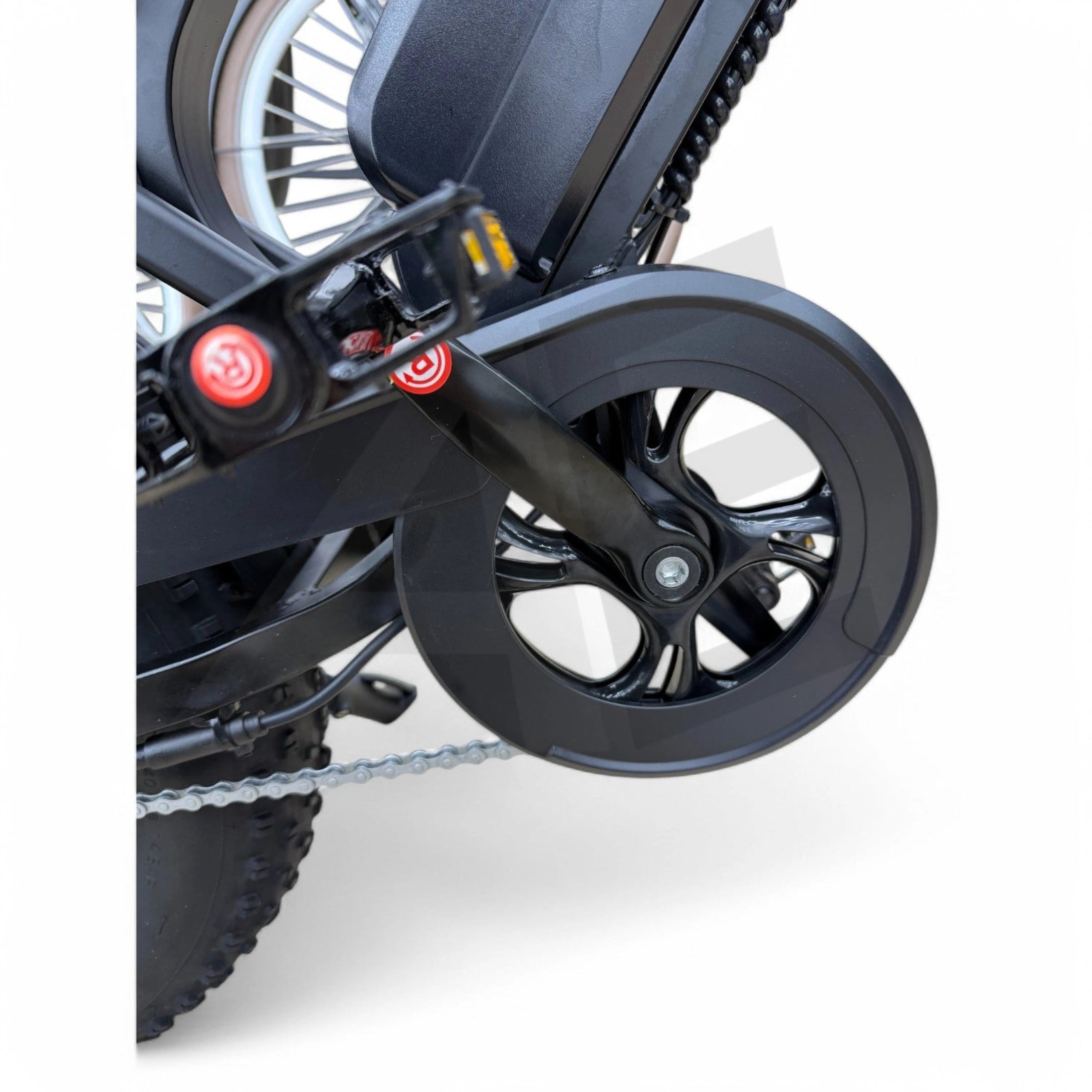 QmWheel V20 Mini Fatbike Kinderfatbike met Hydraulische Remmen - Zwart