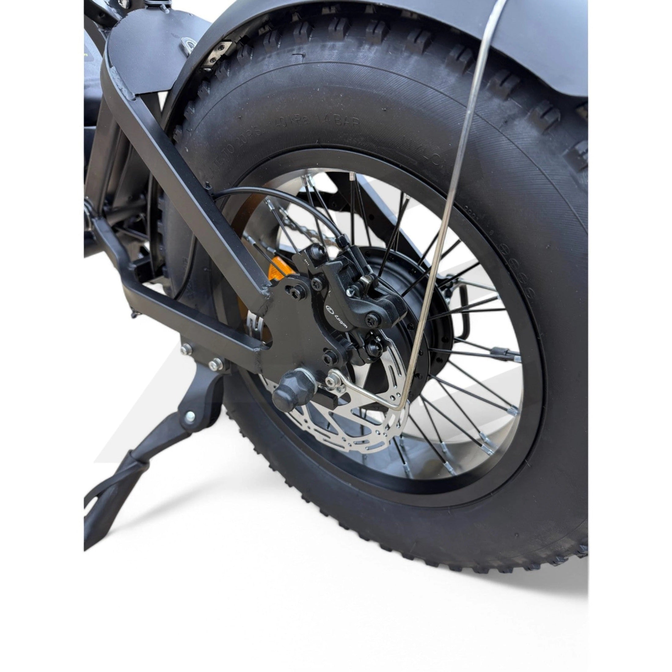 QmWheel V20 Mini Fatbike Kinderfatbike met Hydraulische Remmen - Zwart