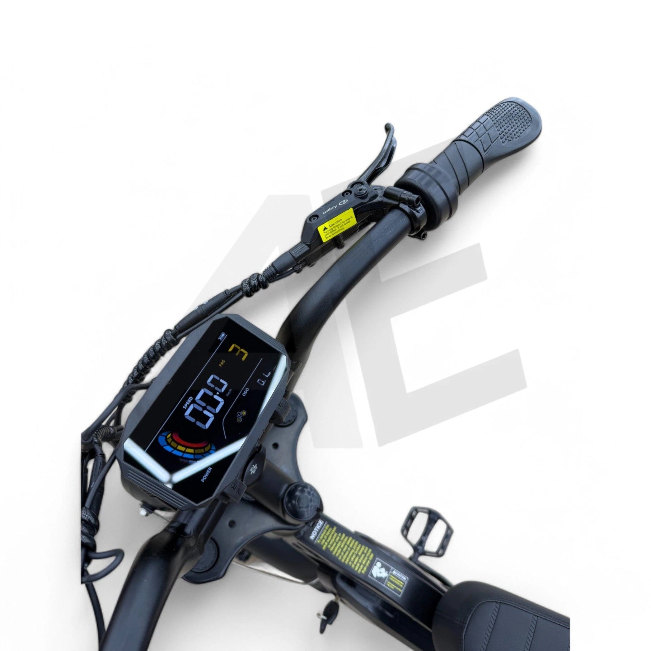 QmWheel V20 Mini Fatbike Kinderfatbike met Hydraulische Remmen - Zwart