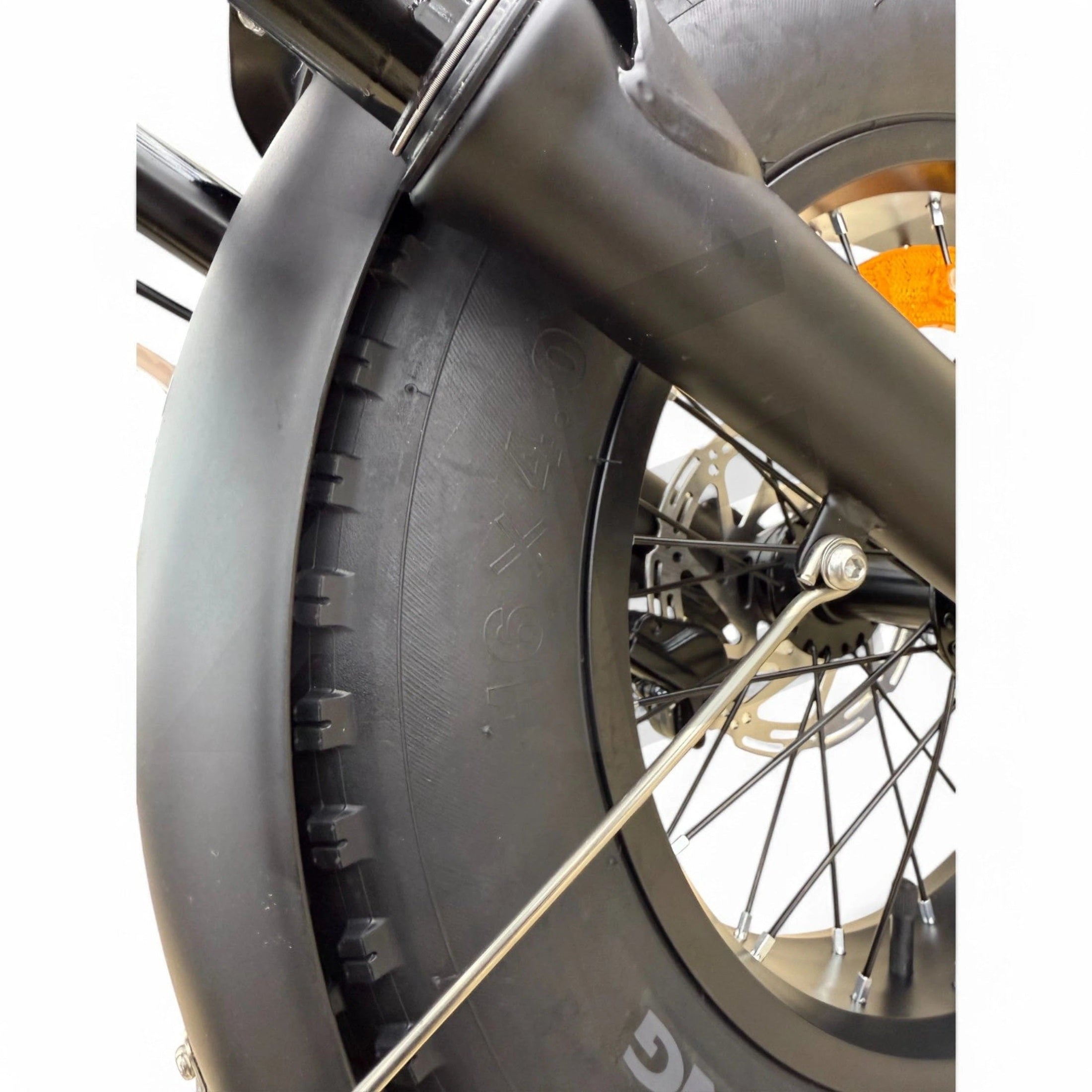 QmWheel V20 Mini Fatbike Kinderfatbike met Hydraulische Remmen - Zwart