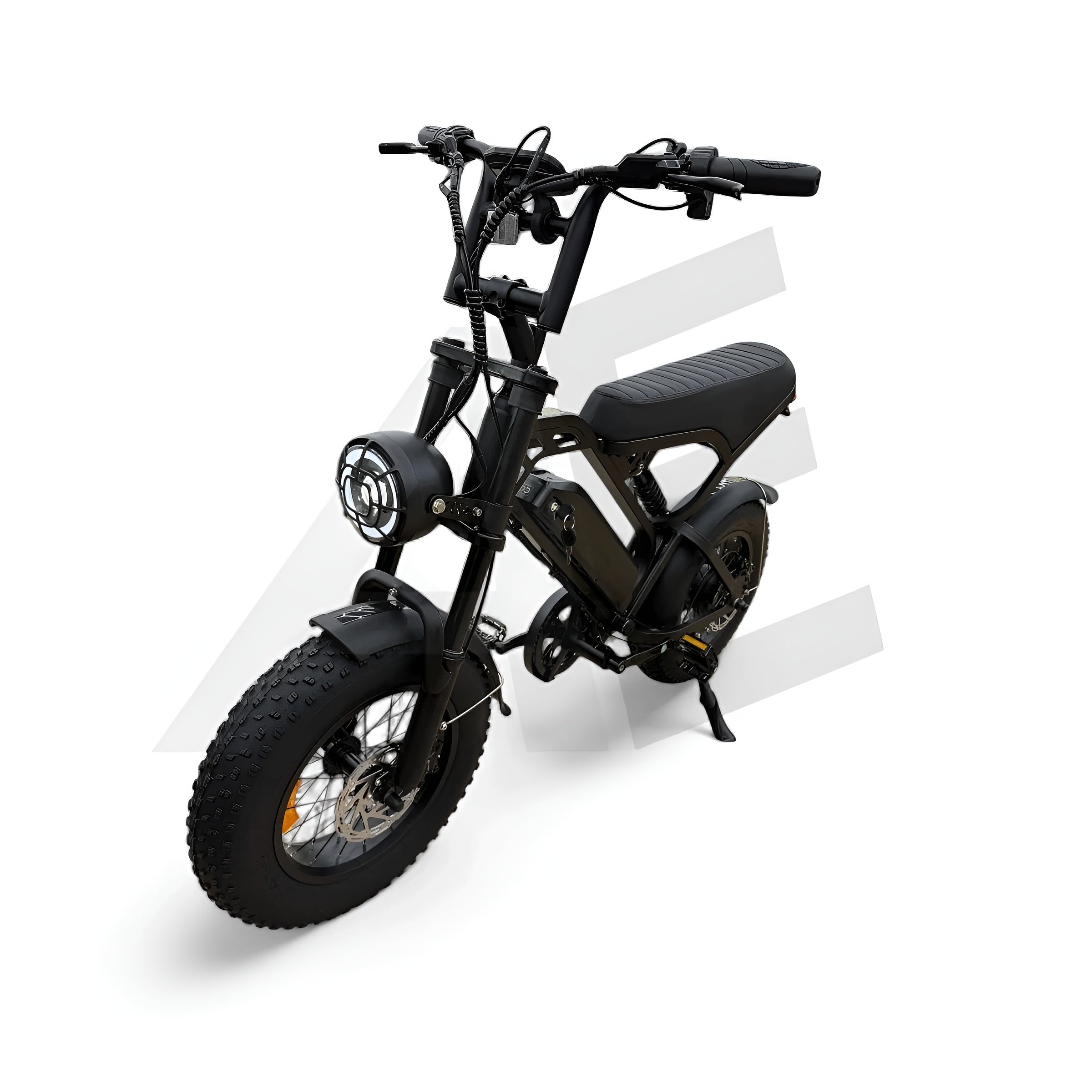 QmWheel V20 Mini Fatbike Kinderfatbike met Hydraulische Remmen - Zwart - AE-trading