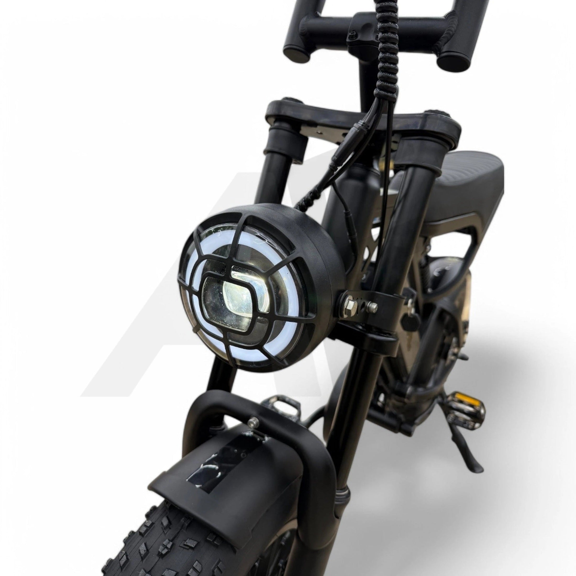 QmWheel V20 Mini Fatbike Kinderfatbike met Hydraulische Remmen - Zwart