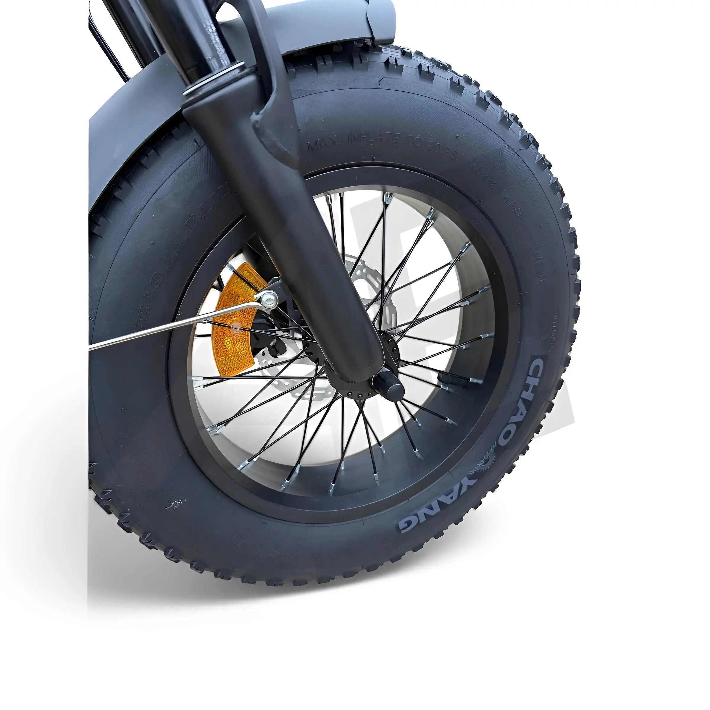 QmWheel V20 Mini Fatbike Kinderfatbike met Hydraulische Remmen - Zwart - AE-trading