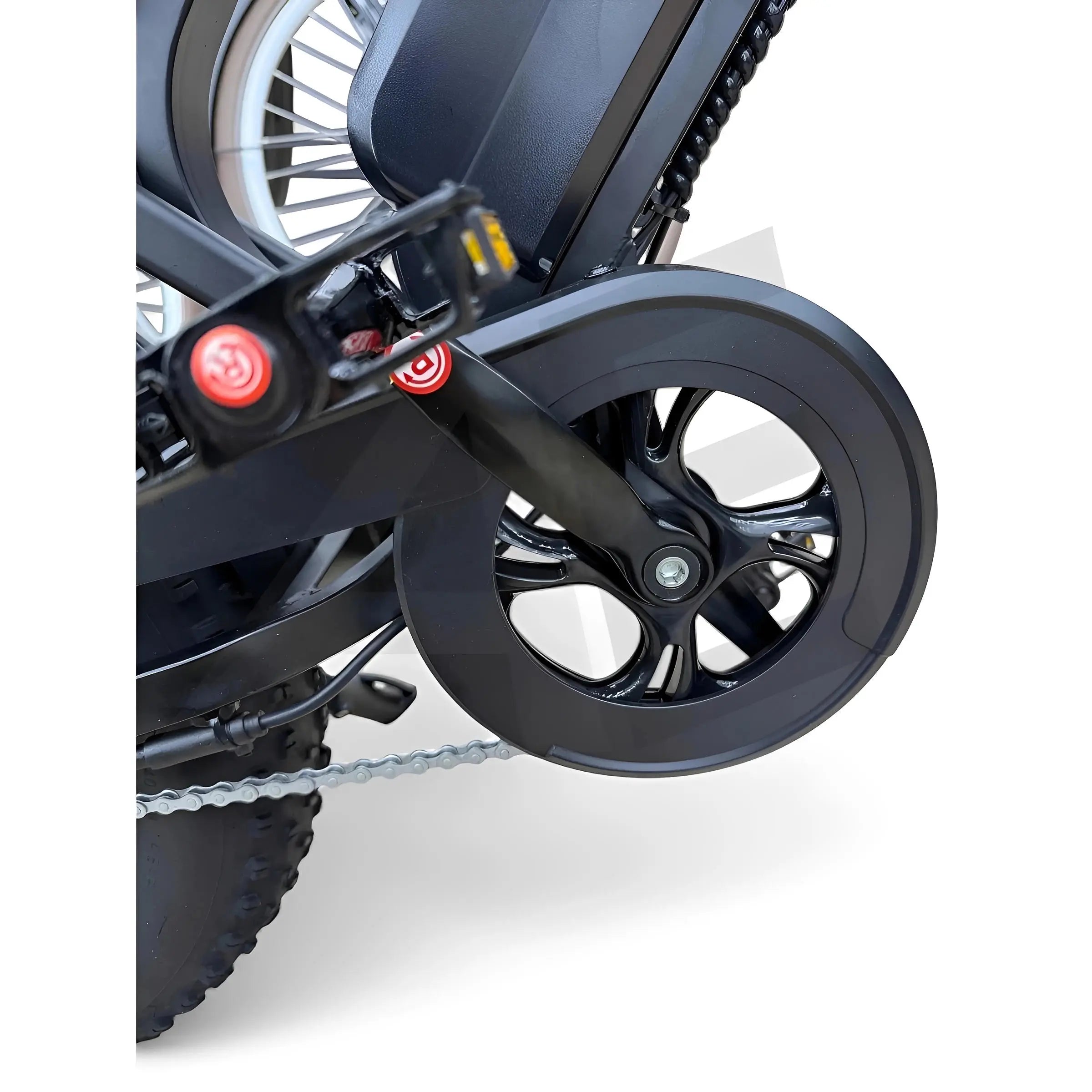 QmWheel V20 Mini Fatbike Kinderfatbike met Hydraulische Remmen - Zwart - AE-trading