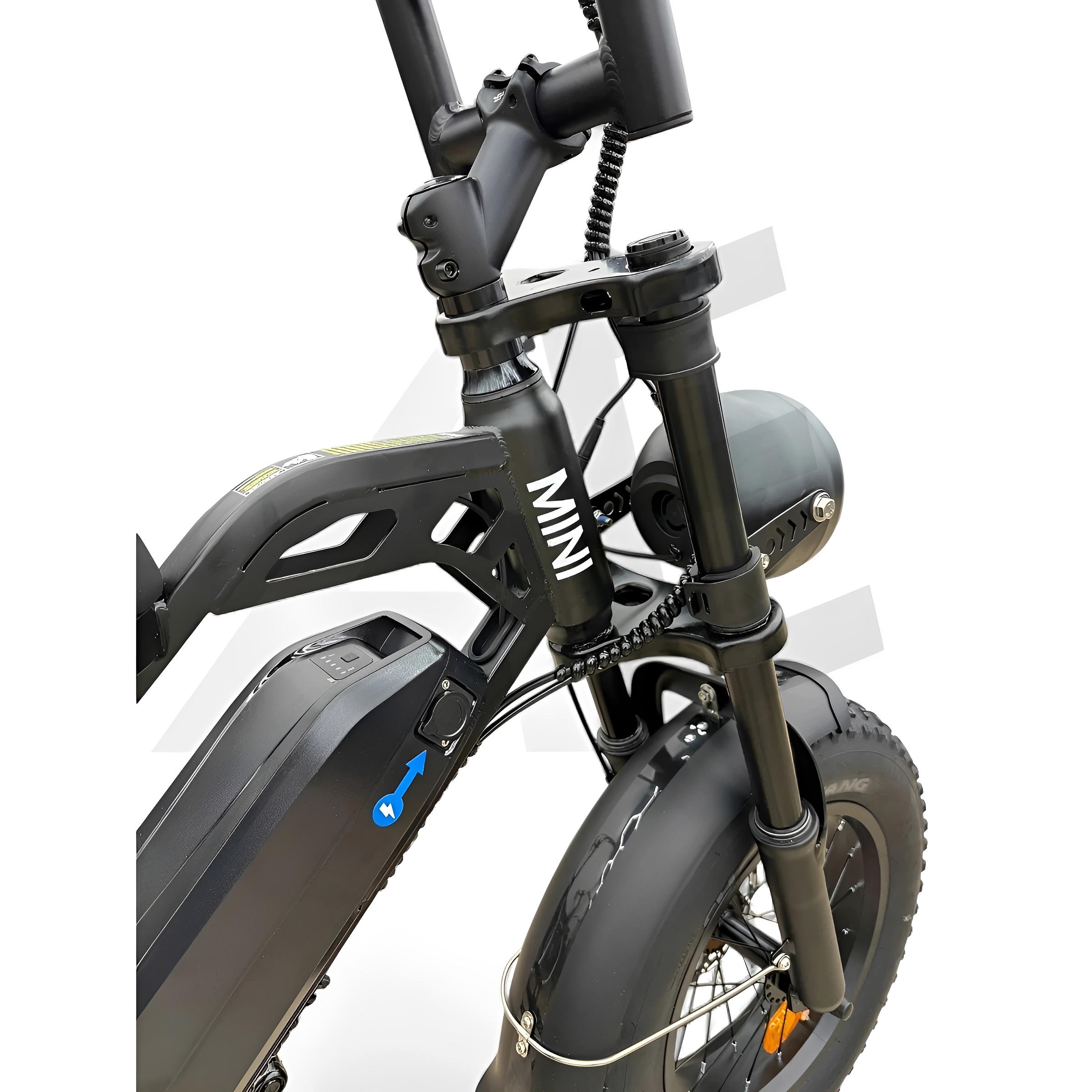 QmWheel V20 Mini Fatbike Kinderfatbike met Hydraulische Remmen - Zwart - AE-trading