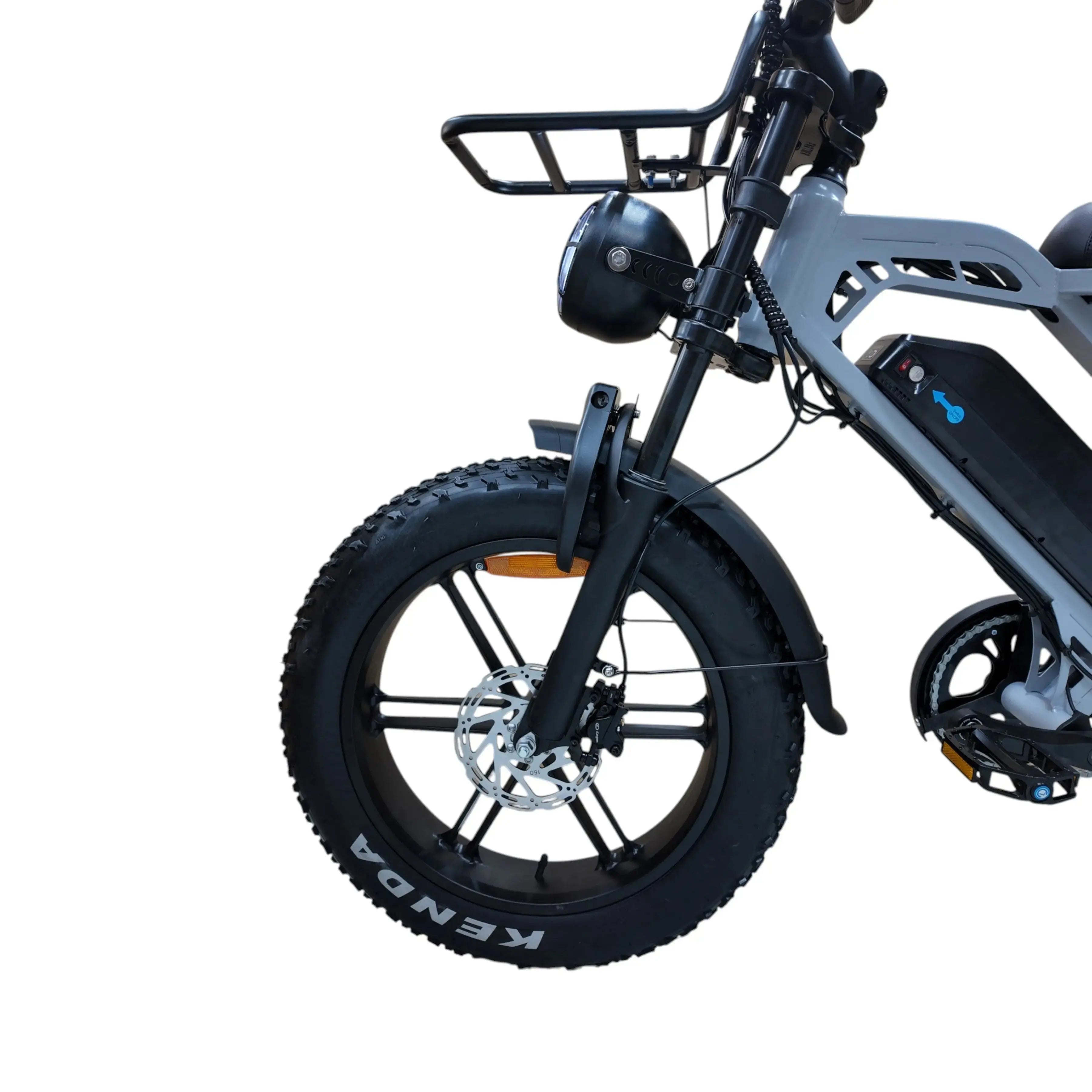 QmWheel V20 Pro Fatbike – Lichtgrijs – Inclusief Accessoiresset - AE-trading