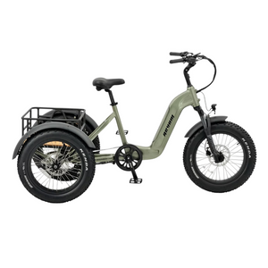 REVOM Mover T1 – 720Wh – Elektrische Driewieler Cargo E-bike - Olive green - AE-trading