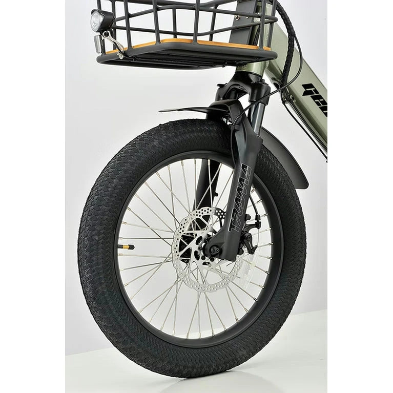 REVOM Mover T1 – 720Wh – Elektrische Driewieler Cargo E-bike - Olive green - AE-trading