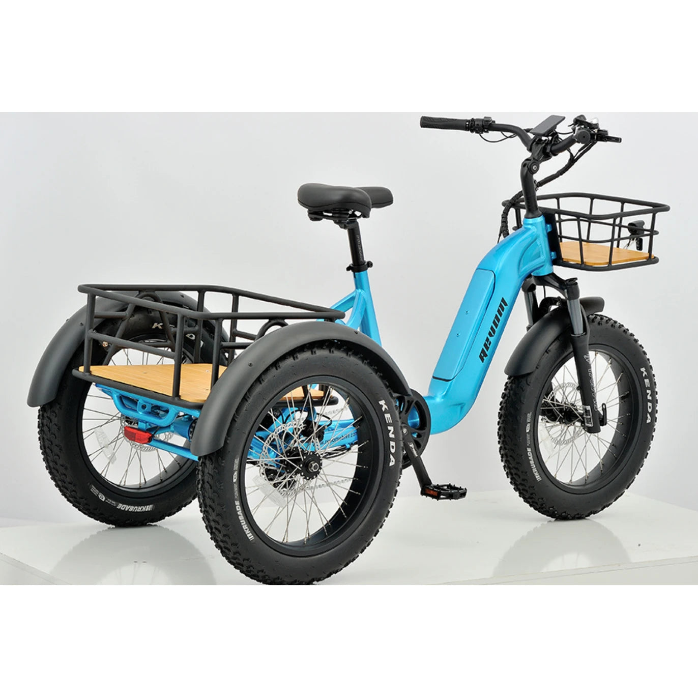 REVOM Mover T2 – 720Wh – Elektrische Driewieler Cargo E-bike Blauw - AE-trading