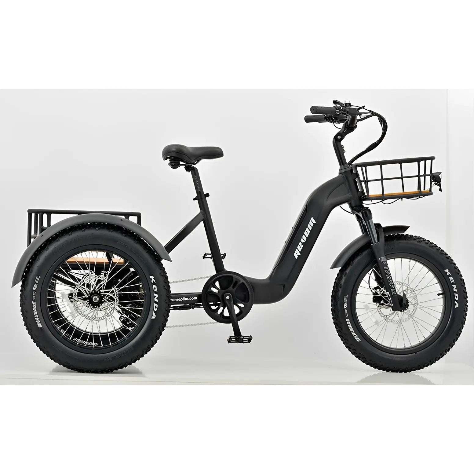 REVOM Mover T2 – 720Wh – Elektrische Driewieler Cargo E-bike Zwart - AE-trading