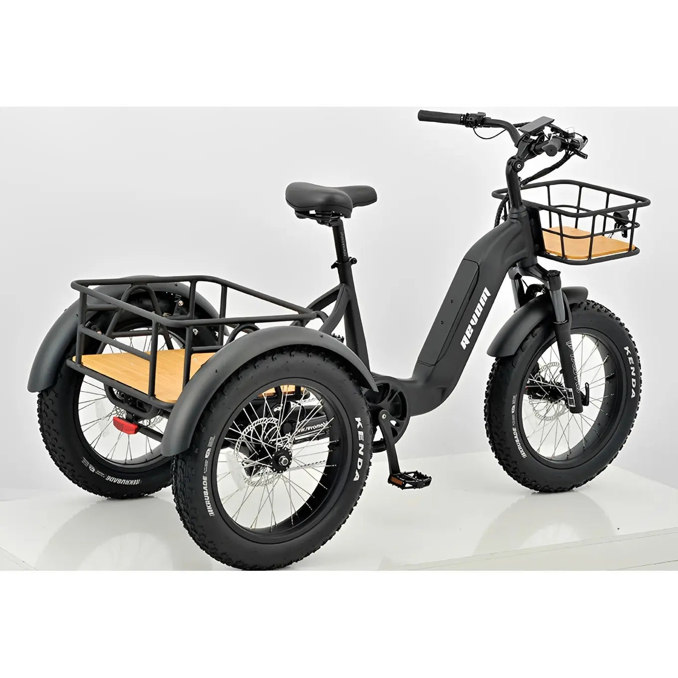 REVOM Mover T2 – 720Wh – Elektrische Driewieler Cargo E-bike Zwart - AE-trading