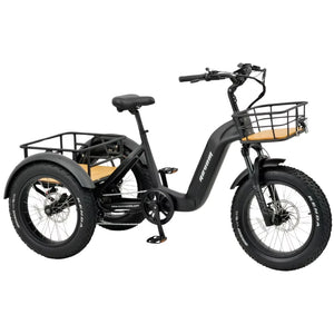 REVOM Mover T2 – 720Wh – Elektrische Driewieler Cargo E-bike Zwart - AE-trading