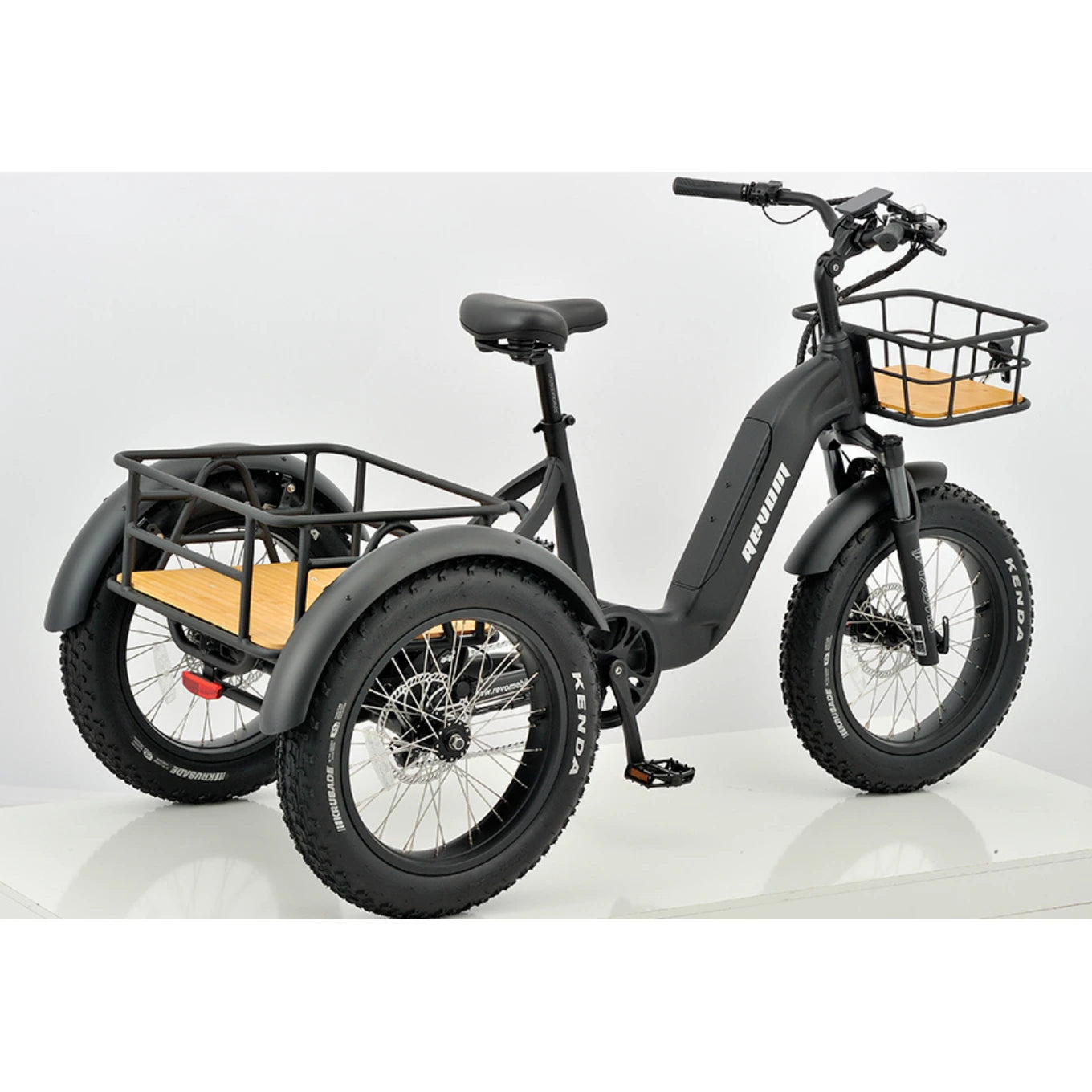 REVOM Mover T2 – 720Wh – Elektrische Driewieler Cargo E-bike Zwart - AE-trading