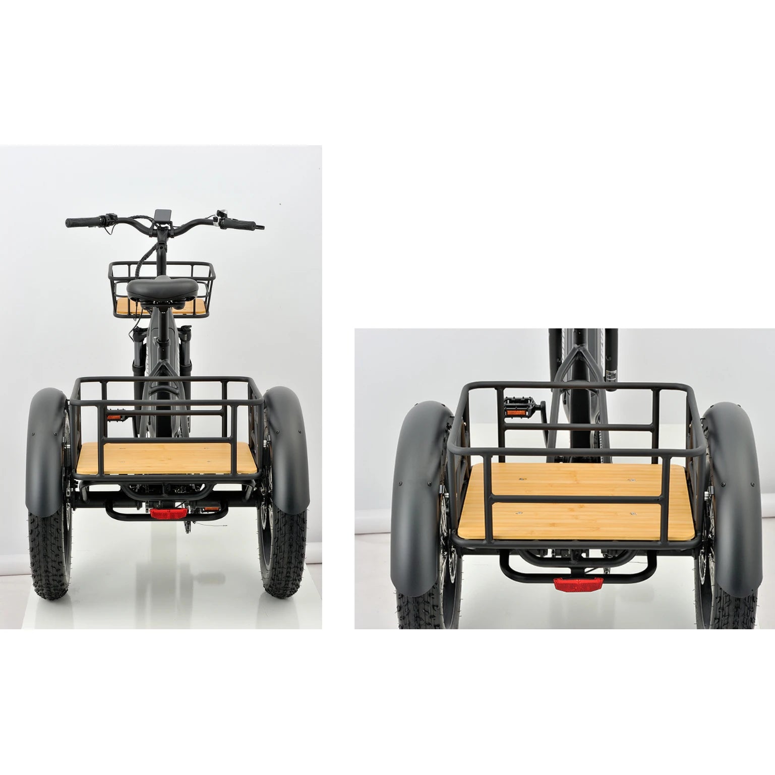 REVOM Mover T2 – 720Wh – Elektrische Driewieler Cargo E-bike Zwart - AE-trading