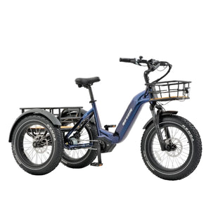REVOM Mover T3 Elektrische Driewieler Fiets Donkerblauw - AE-trading