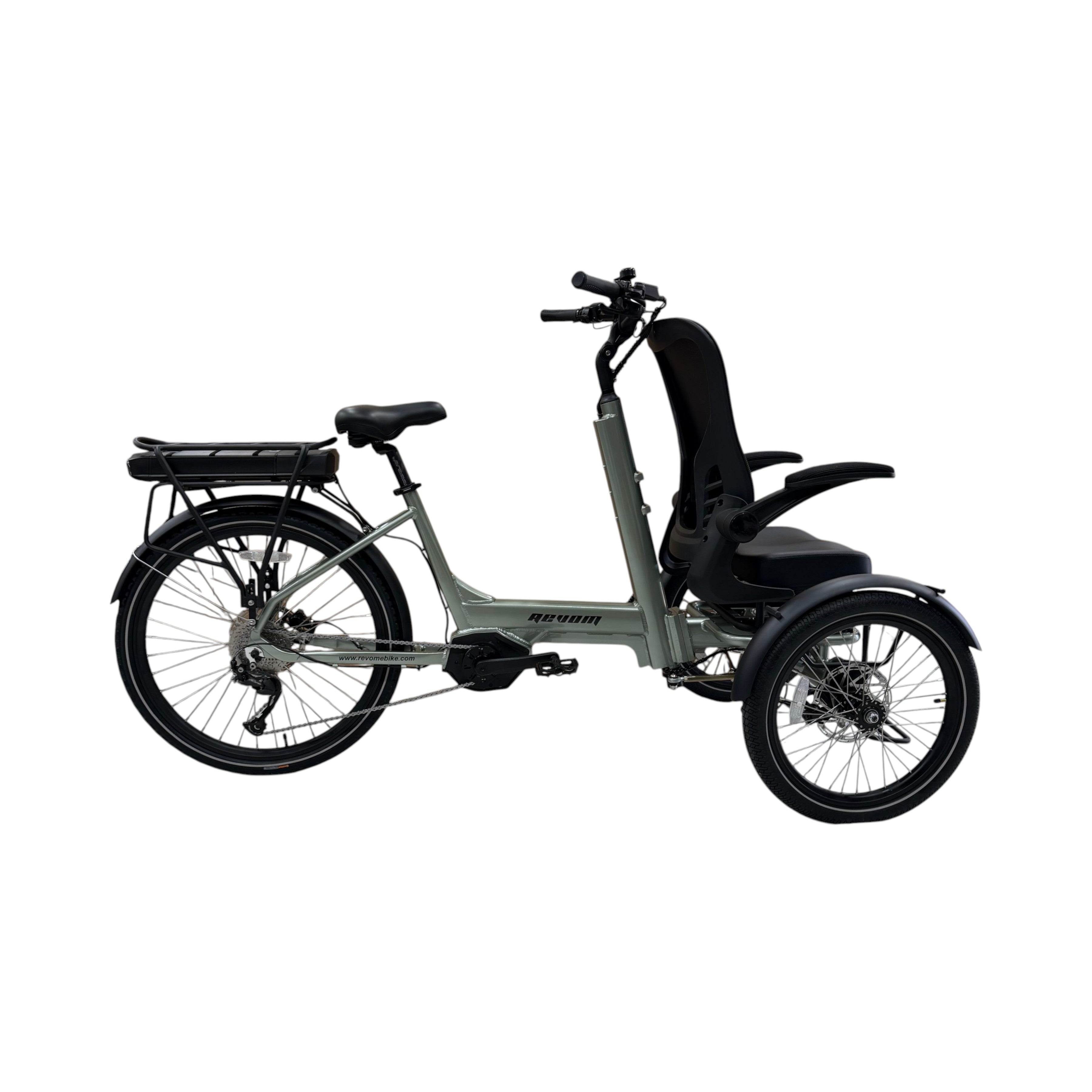 REVOM Mover T5 -Elektrische Driewieler - Met Passagierszit