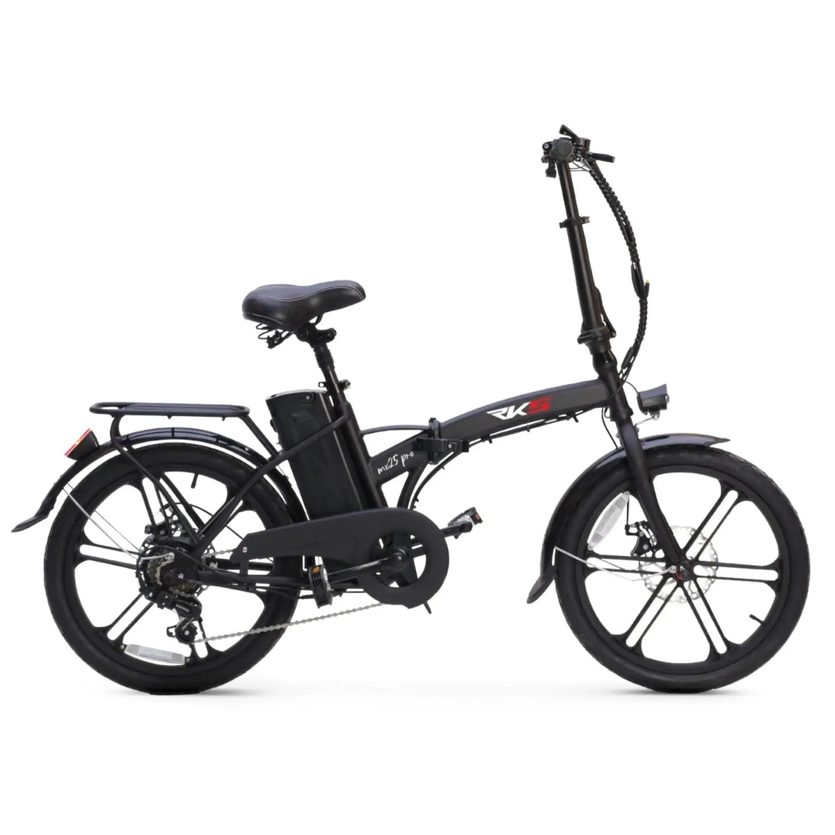 RKS MX25 Pro - Elektrische Vouwfiets - Mat Zwart - 20x1.95 inch - Accu 36V (8Ah) - 250W Motor - Shimano 6 Versnellingen - AE-trading