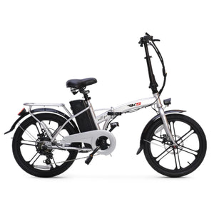 RKS MX25 Pro - Elektrische Vouwfiets - Zilver - 20x1.95 inch - Accu 36V 8Ah - 250W Motor - Shimano 6 Versnellingen