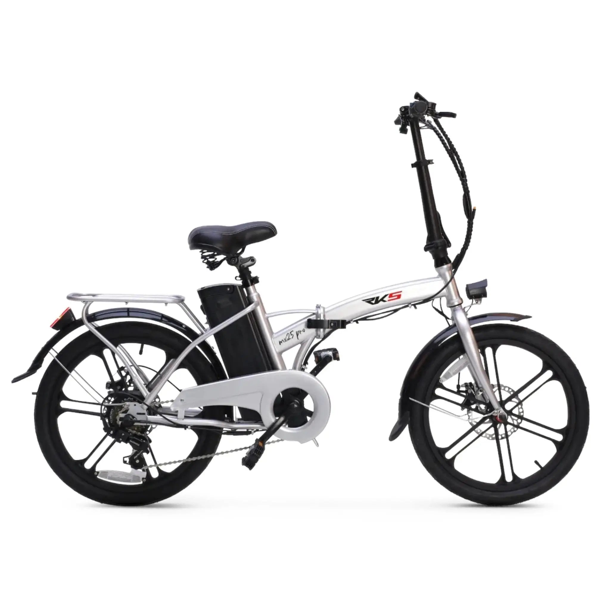 RKS MX25 Pro - Elektrische Vouwfiets - Zilver - 20x1.95 inch - Accu 36V (8Ah) - 250W Motor - Shimano 6 Versnellingen - AE-trading