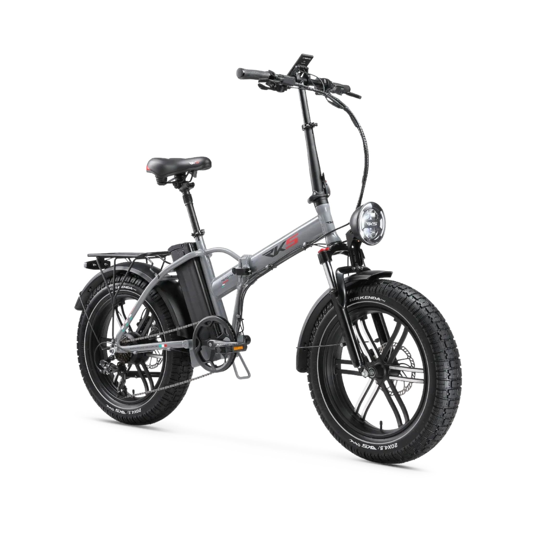 RKS Nero M - Elektrische Vouwfiets - Nardo Grijs - 20x4.5 inch - Accu 48V 12.5Ah - 250W Motor - Shimano 7 Versnellingen - Hydraulische Remmen