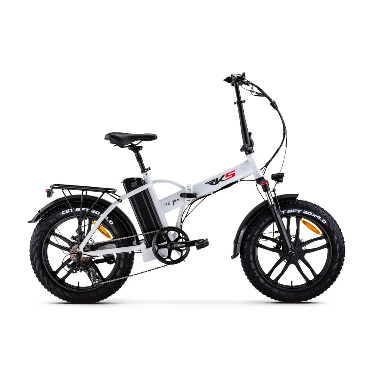 RKS RS III Pro - Elektrische Vouwfiets - Wit - 20x4 inch - Accu 36V (10Ah) - 250W Motor - Shimano 7 Versnellingen - Mechanische Remmen - AE-trading