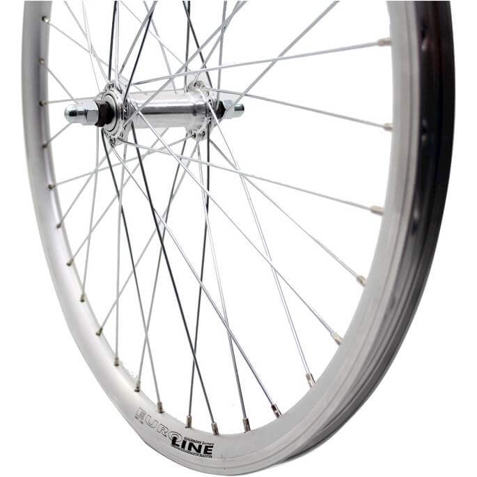 Roland voorwiel 24 x 1.75 vast Alu V-profil zilver zink spk - AE-trading