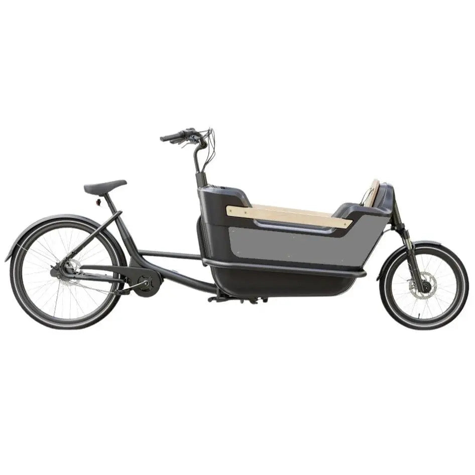 Royal Cargo Bike 2W Premium Plus – Taupe Grijs – 630Wh – Elektrische Bakfiets - AE-trading