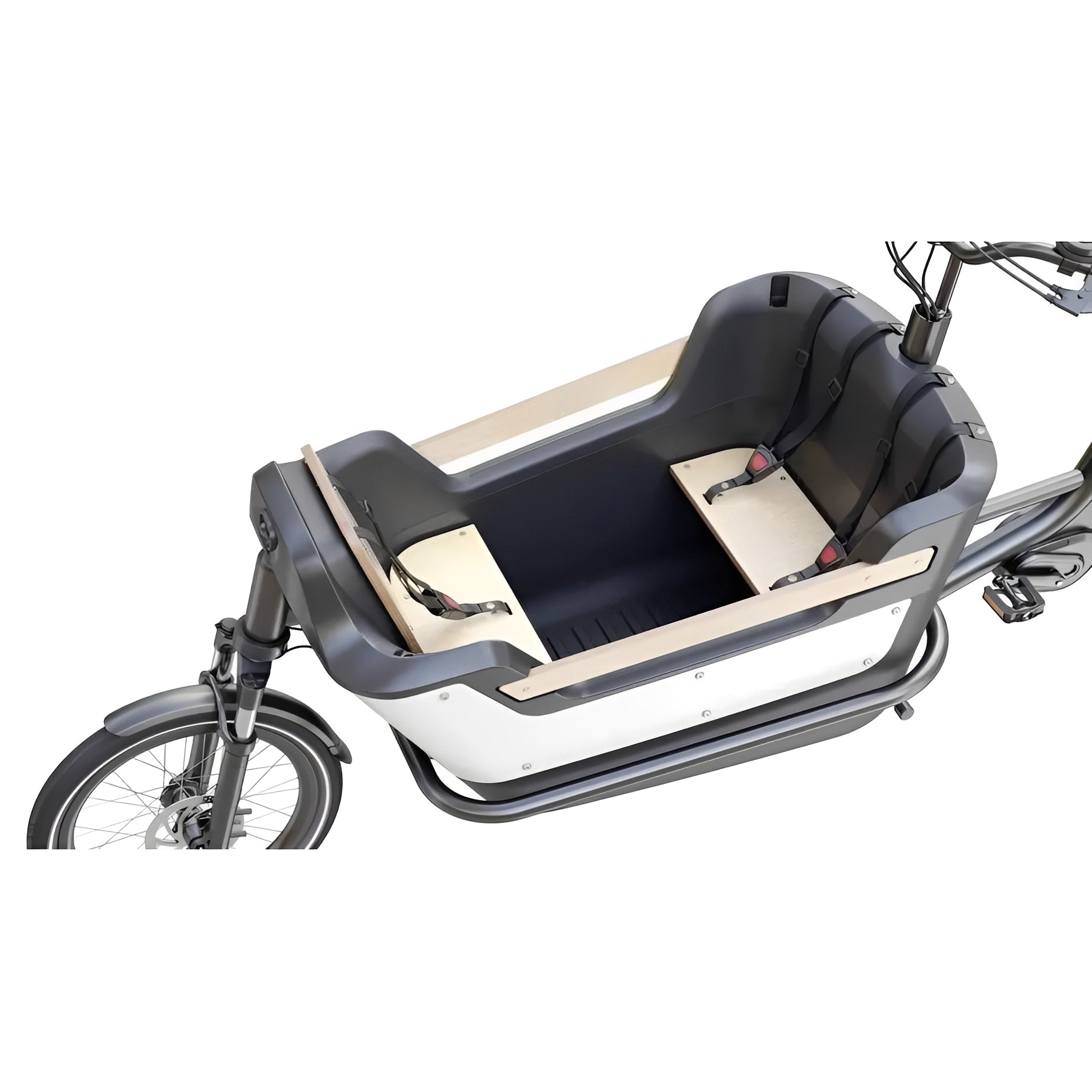Royal Cargo Bike 2W Premium Plus – Taupe Grijs – 630Wh – Elektrische Bakfiets - AE-trading