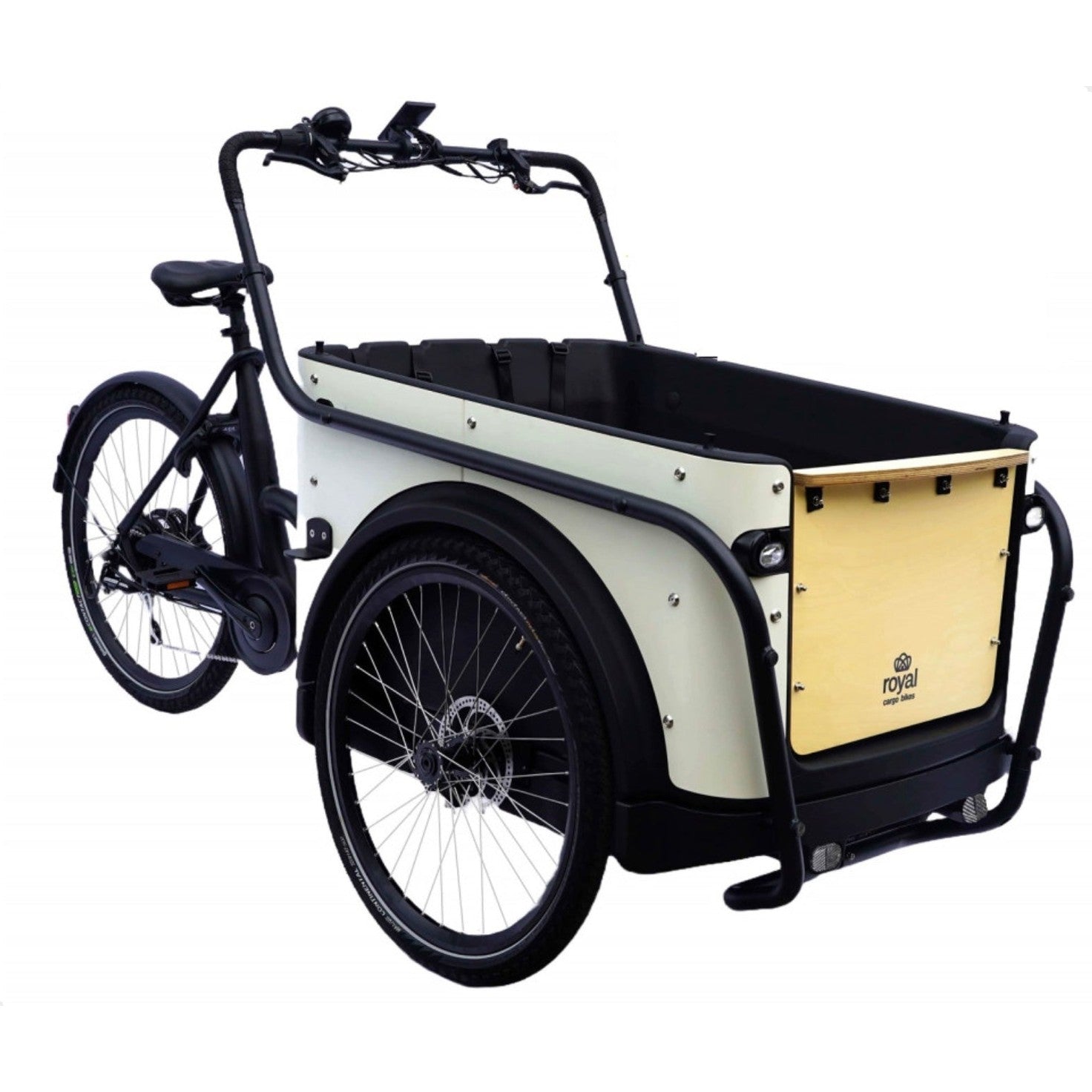 Royal Cargo Bike 3W Eco – Antraciet – Elektrische Bakfiets – 504Wh - AE-trading
